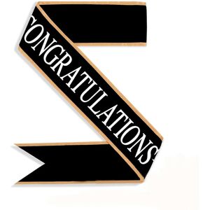 Unbranded (Black, One size) Graduation Sash for Valedictorian Graduation Ceremony Photo Pr Unbranded (Black, One size) Graduation Sash for Valedictorian Graduation Ceremony Photo Pr