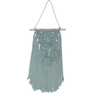 Unbranded (Blue, One size) Handmade Tassel Leaves Macrame Nordic Style Wall Hanging Tapest Unbranded (Blue, One size) Handmade Tassel Leaves Macrame Nordic Style Wall Hanging Tapest