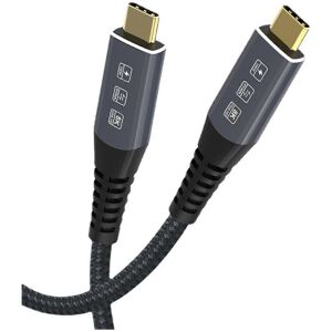 Unbranded (120CM, One size) USB4 Type C 3 Cable PD 100W Fast Charging 8K@60Hz 40Gbps Data Unbranded (120CM, One size) USB4 Type C 3 Cable PD 100W Fast Charging 8K@60Hz 40Gbps Data