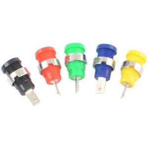 Unbranded (As show, One size) 5x Insulated Safety 4mm Banana Female Jack Panel Mount Socke Unbranded (As show, One size) 5x Insulated Safety 4mm Banana Female Jack Panel Mount Socke