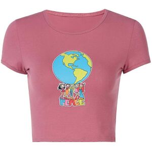 Unbranded (M, One size) Women Summer Short Sleeve O-Neck Skinny for T Shirt Cartoon Girls Unbranded (M, One size) Women Summer Short Sleeve O-Neck Skinny for T Shirt Cartoon Girls