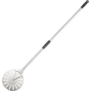 Markenlos 9 inch Stainless Steel Pizza Turning Peel with Alloy Handle Markenlos 9 inch Stainless Steel Pizza Turning Peel with Alloy Handle