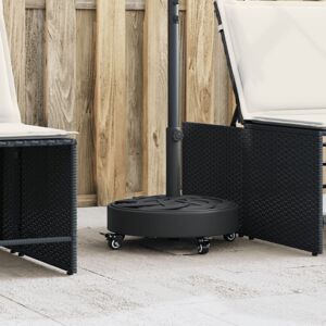 vidaXL Parasol Base with Wheels for Ø38 / 48 mm Poles 27 kg Round vidaXL Parasol Base with Wheels for Ø38 / 48 mm Poles 27 kg Round