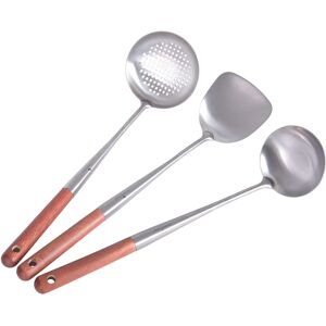 Unbranded 3 pcs Titanium Wok Utensils Set for Camping and Kitchen Unbranded 3 pcs Titanium Wok Utensils Set for Camping and Kitchen