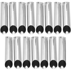 Markenlos 5-Inch Stainless Steel Cannoli Tubes – 15-Pack, Seamless, Non-Stick Molds for Ho Markenlos 5-Inch Stainless Steel Cannoli Tubes – 15-Pack, Seamless, Non-Stick Molds for Ho