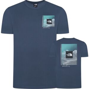 (2XL) The North Face Mens M Digi Mountain SS Shady Blue T-Shirt (2XL) The North Face Mens M Digi Mountain SS Shady Blue T-Shirt