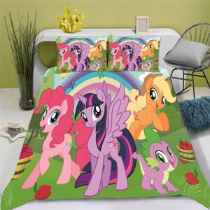 Gaatpot (6, 135*200) Three-piece 3D digital printing bedding set My Little Pony student Gaatpot (6, 135*200) Three-piece 3D digital printing bedding set My Little Pony student