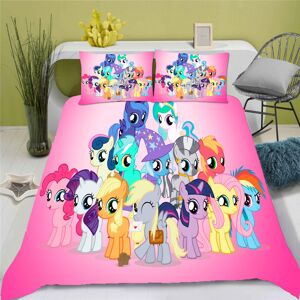 Gaatpot (4, 200*200) Three-piece 3D digital printing bedding set My Little Pony student Gaatpot (4, 200*200) Three-piece 3D digital printing bedding set My Little Pony student