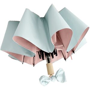 Unbranded Travel Umbrella UV Protection Foldable Cyan Pink for Men Unbranded Travel Umbrella UV Protection Foldable Cyan Pink for Men