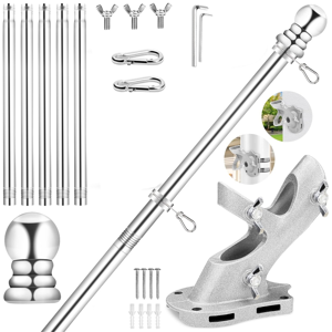 Unbranded Flag Pole for House,6 FT Stainless Steel, for Outdoor Unbranded Flag Pole for House,6 FT Stainless Steel, for Outdoor