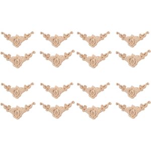 Unbranded 24x Wood Carved Corner Onlay Applique Door Cabinet Rose Unpainted Unbranded 24x Wood Carved Corner Onlay Applique Door Cabinet Rose Unpainted