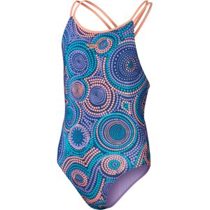 Speedo Girls All-Over Print Dual Thinstrap One Piece Swimsuit Speedo Girls All-Over Print Dual Thinstrap One Piece Swimsuit