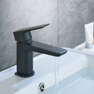 NES Home Keninton Bathroom Mono Basin Mixer Black Matt Tap NES Home Keninton Bathroom Mono Basin Mixer Black Matt Tap
