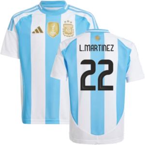 adidas (XXL) 2024-2025 Argentina Home Shirt (Kids) (L.MARTINEZ 22) adidas (XXL) 2024-2025 Argentina Home Shirt (Kids) (L.MARTINEZ 22)