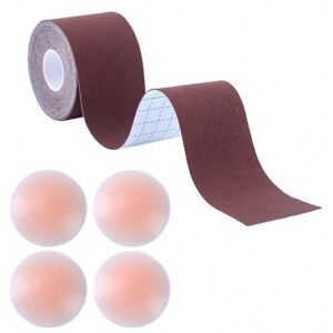 Gaatpot (Brown + round pink nipple covers 2 pairs per box, 10CM) Boobtape women's big br Gaatpot (Brown + round pink nipple covers 2 pairs per box, 10CM) Boobtape women's big br
