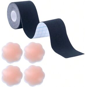 Gaatpot (Black + Pollen Nipple Covers 2 Pairs Box, 2.5CM) Boobtape women's big breasts l Gaatpot (Black + Pollen Nipple Covers 2 Pairs Box, 2.5CM) Boobtape women's big breasts l
