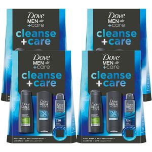 (Buy 4) Dove Men+Care Cleanse+Care Gift Set with Bodywash, Deodorant & Shampoo (Buy 4) Dove Men+Care Cleanse+Care Gift Set with Bodywash, Deodorant & Shampoo