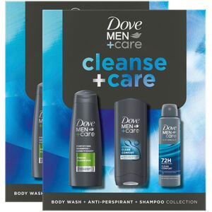 (Buy 2) Dove Men+Care Gift Set Cleanse+Care Trio - Bodywash, Deodorant, Shampoo (Buy 2) Dove Men+Care Gift Set Cleanse+Care Trio - Bodywash, Deodorant, Shampoo
