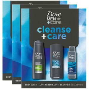 (Buy 3) Dove Men+Care Gift Set Cleanse+Care Trio - Bodywash, Deodorant, Shampoo (Buy 3) Dove Men+Care Gift Set Cleanse+Care Trio - Bodywash, Deodorant, Shampoo