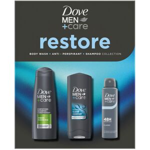 (Buy 1) Dove Men+Care Gift Set Restore Trio - Bodywash, Classic Deodorant, Shamp (Buy 1) Dove Men+Care Gift Set Restore Trio - Bodywash, Classic Deodorant, Shamp