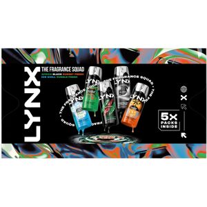(Buy 1) Lynx Fragrance Squad Gift Set 5 Body Sprays Long-Lasting, Fresh, Daily S (Buy 1) Lynx Fragrance Squad Gift Set 5 Body Sprays Long-Lasting, Fresh, Daily S