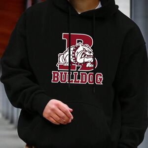 Gaatpot (Black1, XXXL) Stylish Bulldog Print Men's Hoodie - Casual Long Sleeve Pullover Gaatpot (Black1, XXXL) Stylish Bulldog Print Men's Hoodie - Casual Long Sleeve Pullover