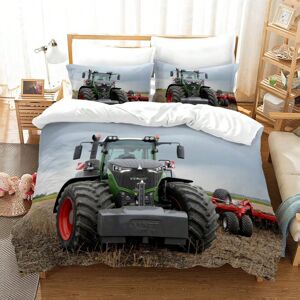 Gaatpot (4, 135*200cm two-piece set) Tractor Bedding 3D Digital Printing Three-Piece Qui Gaatpot (4, 135*200cm two-piece set) Tractor Bedding 3D Digital Printing Three-Piece Qui