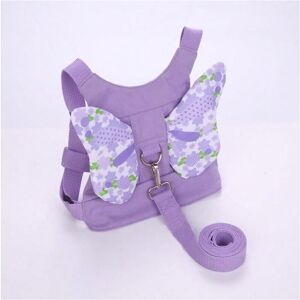 Gaatpot (purple butterfly, One size (20.5cm*18cm) 150cm rope) Children's anti-lost tract Gaatpot (purple butterfly, One size (20.5cm*18cm) 150cm rope) Children's anti-lost tract