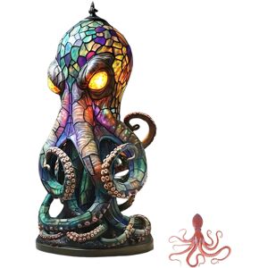Unbranded (25CM) Resin Octopus Lamp with Glowing Eyes 3D Animal Lamp Unique Bohemian Style Unbranded (25CM) Resin Octopus Lamp with Glowing Eyes 3D Animal Lamp Unique Bohemian Style