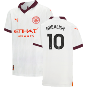 Puma (XXLB) 2023-2024 Man City Away Shirt (Kids) (GREALISH 10) Puma (XXLB) 2023-2024 Man City Away Shirt (Kids) (GREALISH 10)