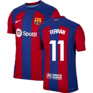 Nike (XXL) 2023-2024 Barcelona Authentic Home Shirt (Ferran 11) Nike (XXL) 2023-2024 Barcelona Authentic Home Shirt (Ferran 11)