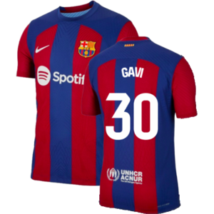 Nike (XXL) 2023-2024 Barcelona Authentic Home Shirt (Gavi 30) Nike (XXL) 2023-2024 Barcelona Authentic Home Shirt (Gavi 30)