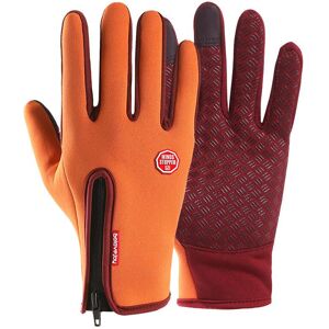 Unbranded (Orange, L) Touch Black Screen Windproof Waterproof Outdoor Sport Unisex Winter Unbranded (Orange, L) Touch Black Screen Windproof Waterproof Outdoor Sport Unisex Winter