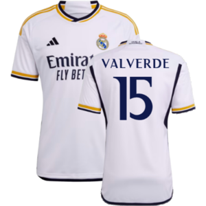 adidas (S) 2023-2024 Real Madrid Home Shirt (Valverde 15) adidas (S) 2023-2024 Real Madrid Home Shirt (Valverde 15)