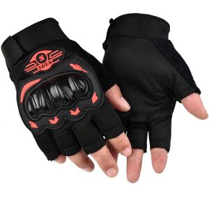 Gaatpot (Half finger red, One size) Motorcycle Riding Gloves Men's Outdoor Sports Riding Gaatpot (Half finger red, One size) Motorcycle Riding Gloves Men's Outdoor Sports Riding
