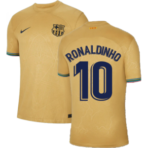 Nike (S) 2022-2023 Barcelona Away Shirt (RONALDINHO 10) Nike (S) 2022-2023 Barcelona Away Shirt (RONALDINHO 10)