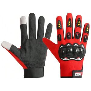 Gaatpot (Full finger red, One size) Motorcycle Gloves Half Finger Men's Protective Outdo Gaatpot (Full finger red, One size) Motorcycle Gloves Half Finger Men's Protective Outdo