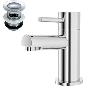 NES Home Murphy Mono Basin Mixer Tap & Waste Chrome NES Home Murphy Mono Basin Mixer Tap & Waste Chrome