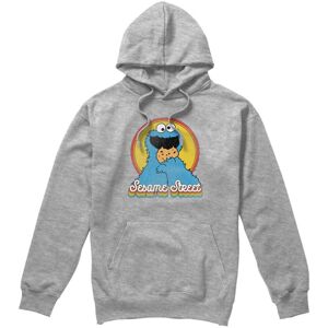 (M, Athletic) Sesame Street Unisex Adult Cookie Monster Layered Heather Hoodie (M, Athletic) Sesame Street Unisex Adult Cookie Monster Layered Heather Hoodie
