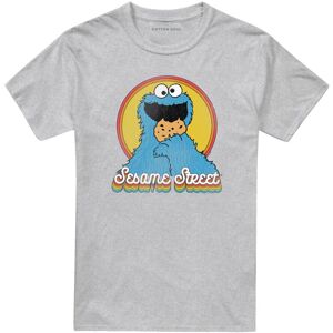 (S, Athletic) Sesame Street Unisex Adult Cookie Monster Layered Heather T-Shirt (S, Athletic) Sesame Street Unisex Adult Cookie Monster Layered Heather T-Shirt