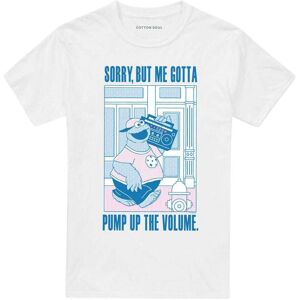 (M, White) Sesame Street Unisex Adult Pump Up The Volume Cookie Monster T-Shirt (M, White) Sesame Street Unisex Adult Pump Up The Volume Cookie Monster T-Shirt