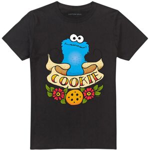 Sesame Street Unisex Adult Cookie Monster Tattoo T-Shirt Sesame Street Unisex Adult Cookie Monster Tattoo T-Shirt