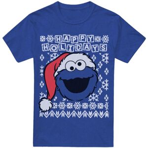 Sesame Street Unisex Adult Ugly Christmas Cookie Monster Heather T-Shirt Sesame Street Unisex Adult Ugly Christmas Cookie Monster Heather T-Shirt