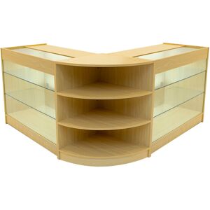 MonsterShop (2 x 1200mm W Counters & 1 x 600mm W Corner Unit - Maple) Shop Counter Set Apoll MonsterShop (2 x 1200mm W Counters & 1 x 600mm W Corner Unit - Maple) Shop Counter Set Apoll