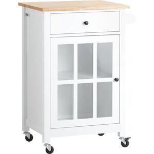SoBuy Kitchen Trolley Adjustable Shelf White SoBuy Kitchen Trolley Adjustable Shelf White