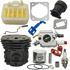 Saudism 45mm Cylinder Piston Carburetor Air Filter Kit for 353 351 350 346 346XP 345 340 Saudism 45mm Cylinder Piston Carburetor Air Filter Kit for 353 351 350 346 346XP 345 340