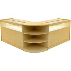 MonsterShop (2 x 1200mm W Counters & 1 x 600mm W Corner Unit - Maple) Shop Counter Set These MonsterShop (2 x 1200mm W Counters & 1 x 600mm W Corner Unit - Maple) Shop Counter Set These