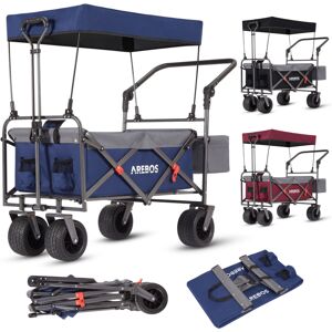AREBOS Handcart Foldable with Roof Luxury Hand Trolley Folding Trolley Tra AREBOS Handcart Foldable with Roof Luxury Hand Trolley Folding Trolley Tra