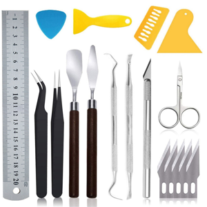 Saudism 18Pc Basic Craft Vinyl Weeding Tools Set DIY Sewing Stitching Punch Carving Kit Saudism 18Pc Basic Craft Vinyl Weeding Tools Set DIY Sewing Stitching Punch Carving Kit