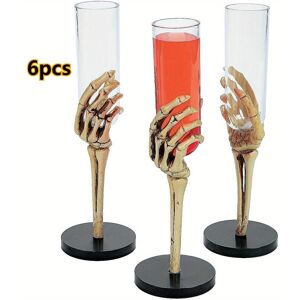 Unbranded Set of 12pcs Skeleton Hand Flute Glasses, Holds 2oz, BPA Free Plastic, Halloween Unbranded Set of 12pcs Skeleton Hand Flute Glasses, Holds 2oz, BPA Free Plastic, Halloween